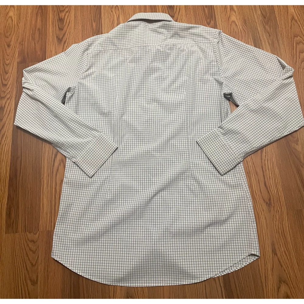 Mizzen+Main Leeward Dress Shirt Mens Large Trim Fit Check Performance - Picture 12 of 13